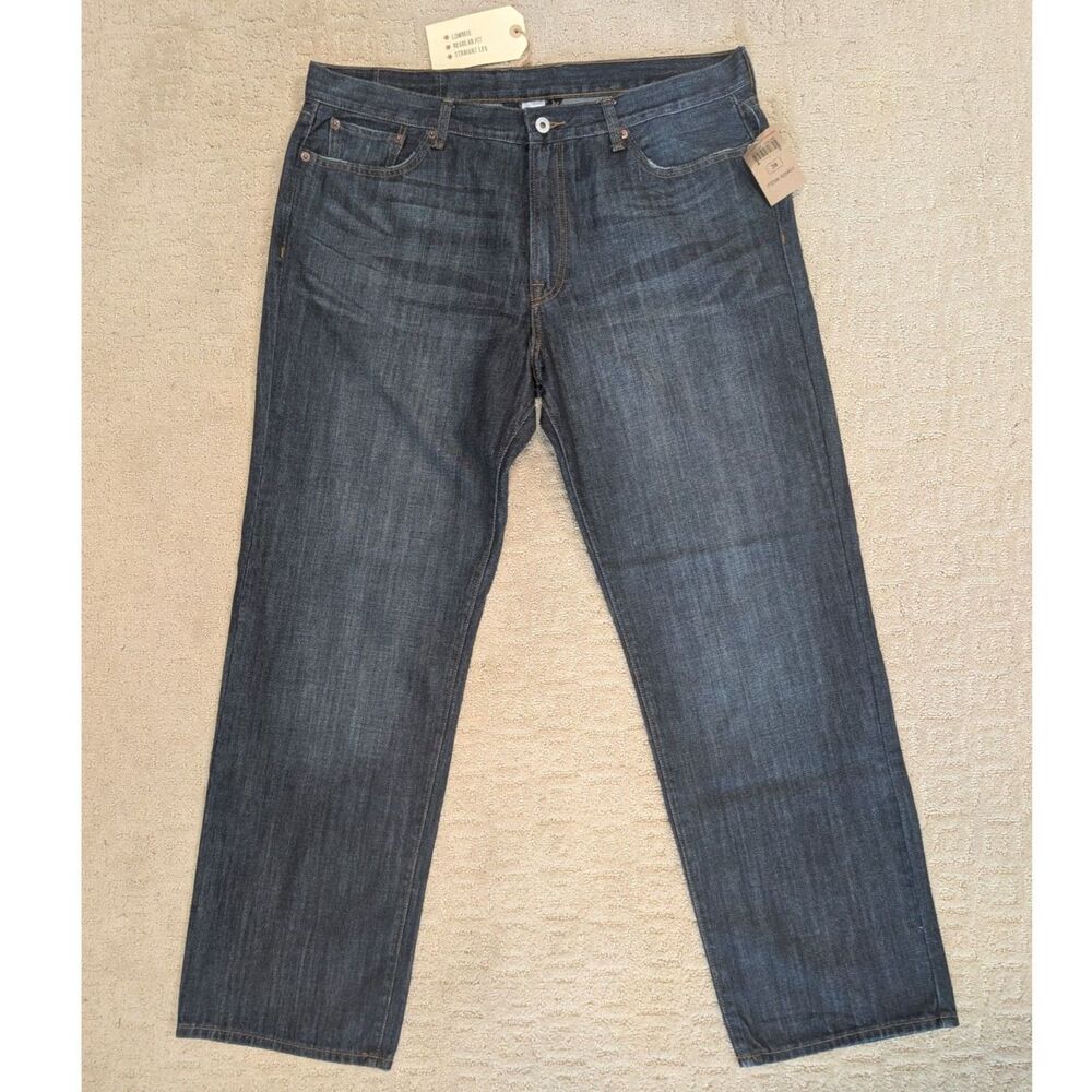 Lucky Brand Jeans Mens 38x31 Vintage Straight Low Rise Regular Fit Denim